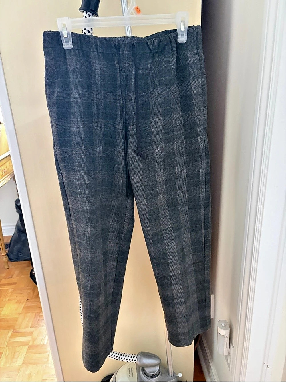 The Group by Babaton The Jimmy Pant Plaid Trousers in Gray